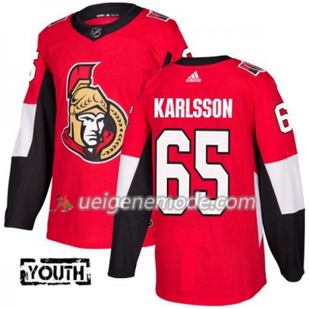Kinder Eishockey Ottawa Senators Trikot Erik Karlsson 65 Adidas 2017-2018 Rot Authentic